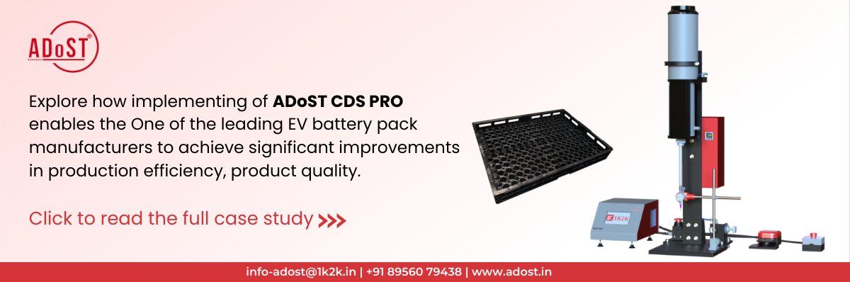 Case study: ADoST CDS PRO implementation for EV battery pack manufacturing efficiency and quality