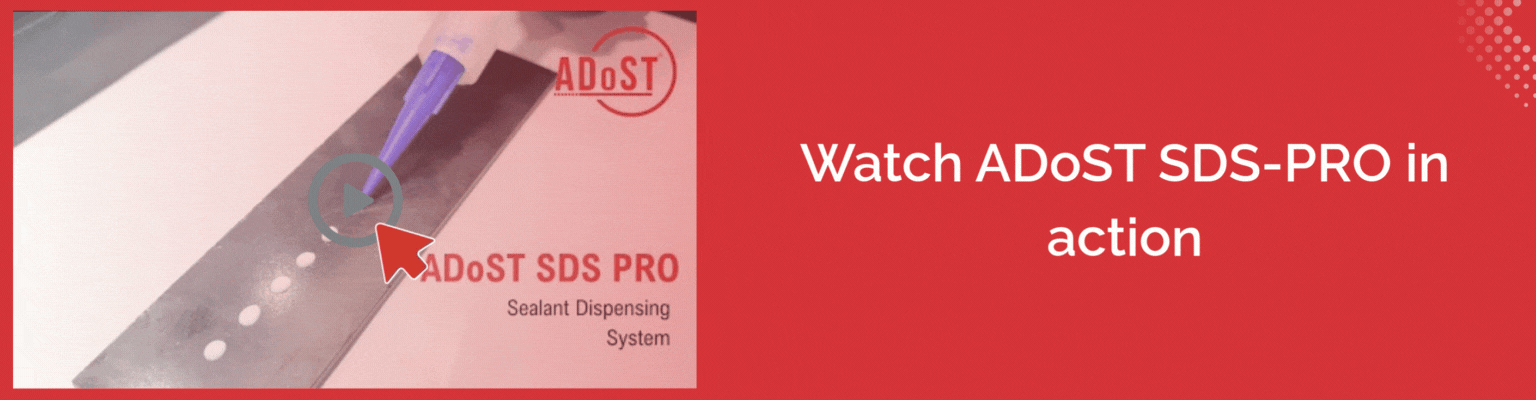 Video demonstration of ADoST SDS-PRO sealant dispensing system.